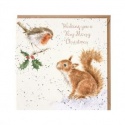 WRENDALE DESIGNS CHRISTMAS ROBIN AND SQUIRREL