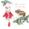 WRENDALE DESIGNS NOT A CREATURE WAS STIRRING...MOUSE 8 LUXURY CHRISTMAS CARDS