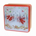 GRANDMA WILD'S EMBOSSED SANTA'S WASHING LINE BISCUIT TIN