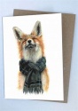 DOUBLE CARD WITH ENVELOPE FOXY IN FORT WILLIAM