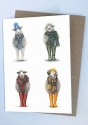 DOUBLE CARD WITH ENVELOPE FOUR SEASONS SHEEP