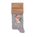 WRENDALE DESIGNS CHRISTMAS LADIES SOCKS CHRISTMAS MOUSE