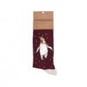 WRENDALE DESIGNS CHRISTMAS MENS SOCKS PENGUIN