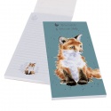 WRENDALE DESIGNS SHOPPING LIST CONTEMPLATION FOX WITH MAGNET