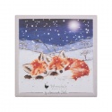 WRENDALE DESIGNS FOXES IN TH SNOW 8 LUXURY BOXED CHRISTMAS CARDS