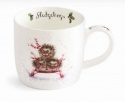 WRENDALE DESIGNS SLEDGEHOGS FINE BONE CHINA MUG