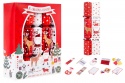 CHRISTMAS CRACKERS 10 SANTA AND YELPERS 10 RED & WHITE