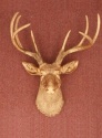 GISELA GRAHAM GOLD RESIN STAG WALL PLAQUE