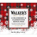 WALKERS CRANBERRY & CLEMNTINE MINCE PIES X 4