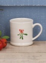 GISELA GRAHAM MINI MUG BOW & MISTLETOE