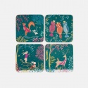 SARA MILLER LONDON 4 ASSORTED COASTERS