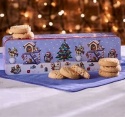 GRANDMA WILD'S EMBOSSED CHRITMAS DOG PARTY BISCUIT TIN