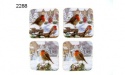 COASTERS WINTER ROBINS X 4