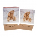 WRENDALE DESIGNS A HIGHLAND CHRISTMAS 8 LUXURY CHRISTMAS CARDS