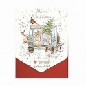 WRENDALE DESIGNS MERRY DRIVING HOME FOR CHRISTMAS 8 LUXURY CHRISTMAS CARDS